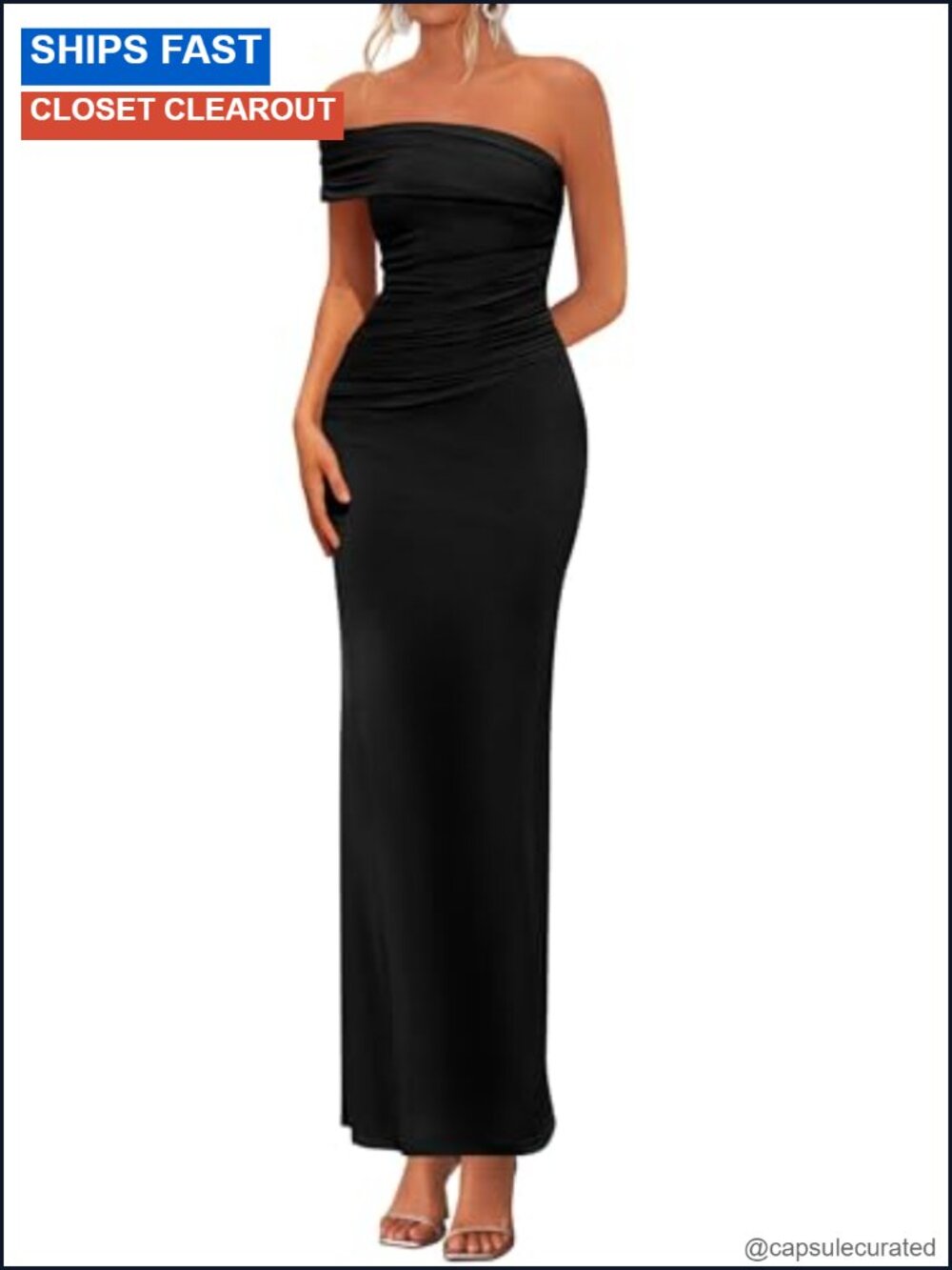 Women's Off Shoulder Bodycon Maxi Dress Semi Formal Ruched Party